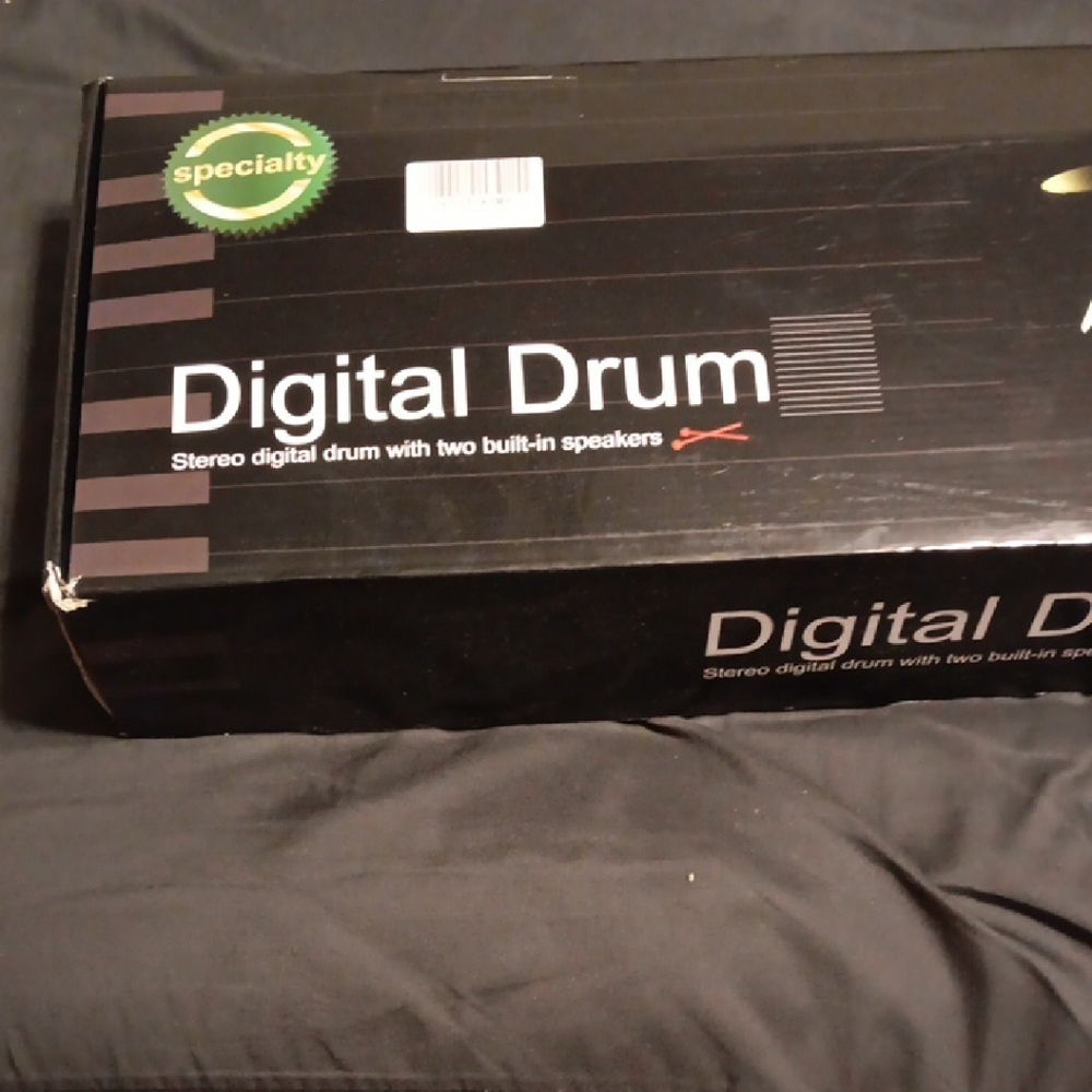 Black Digital Drum Set
